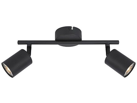 Plafonska lampa Debra 2xGU10 crna IP20