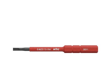 Slim Bit 2831 2.5x75mm ravna elektricarska crvena