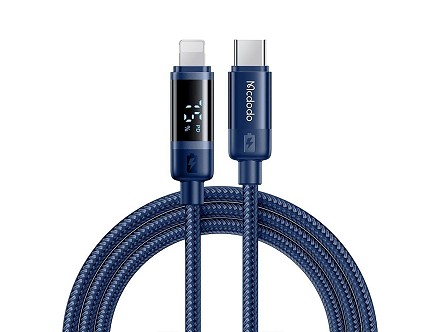 MCDODO CA-5211 KABL DIGITAL DISPLAY 36W, TIP-C na Lightning, DUŽINA 1,2m, PLAVI