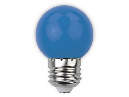 LED dekor sijalica G45 1W E27 plava