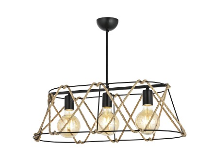 VIZA visilica 3xE27 max 60W60cm x 28cm crna
