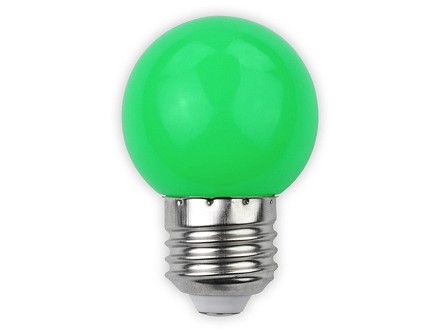 LED dekor sijalica G45 1W E27 zelena