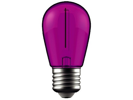 LED dekor Filament sijalica 1W E27 ljubicasta