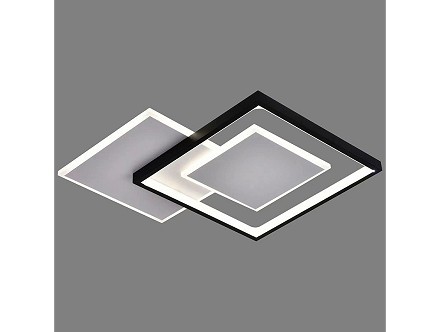 LED plafonjera NICE 68W bela-crna dimabilna daljinskim