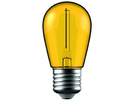 LED dekor Filament sijalica 1W E27 zuta