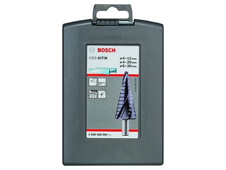 Bosch 3-delni komplet HSS-AlTiN stepenastih burgija, 4–12/4–20/6–30