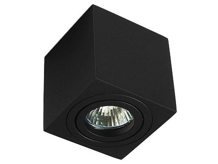 Plafonska spotna lampa kocka GU10 crna podesiva IP20