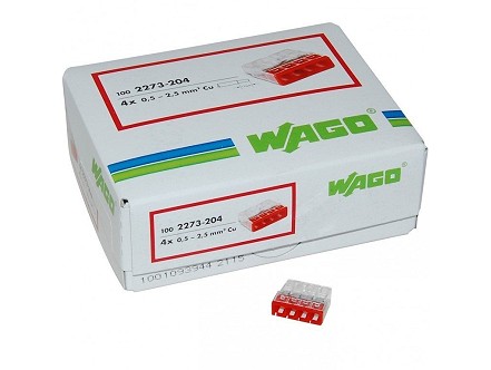 WAGO KLEMA ZA BRZO SPAJANJE KABLOVA PP-4x0.5-2.5mm2-24A