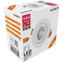 LED ugradna okrugla spot lampa 5W  NW 4000K Bela