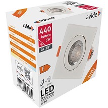 LED ugradna kvadratna spot lampa 5W NW 4000K Bela