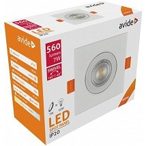 LED ugradna kvadratna spot lampa 7W NW 4000K Bela