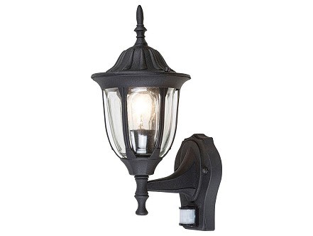 SPOLJNA ZIDNA LAMPA SA SENZOROM MILANO E27 RABALUX 7837