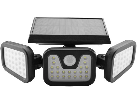 Solarni LED reflektor 15W SMD 3 glave sa senzorom