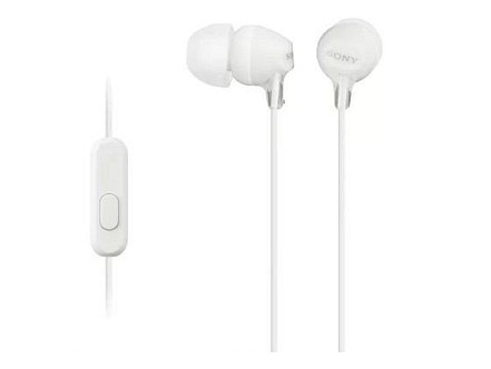 SONY MDR-EX15APW Bele slušalice
