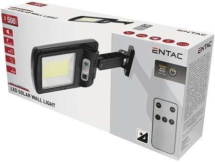Solarna zidna lampa COB 5W sa senzorom i daljinskim novi