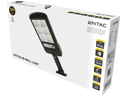 Solarna zidna lampa plast. 5W SMD sa senzorom