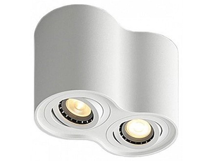 Plafonska lampa valjak dupla GU10 125mm bela IP20