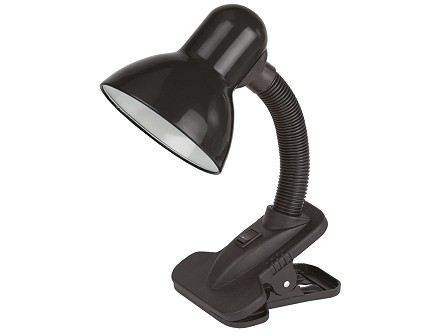 Stona lampa Clip crna E27 60W