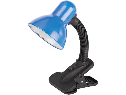 Stona lampa Clip plava E27 60W