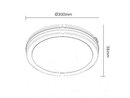 PLAFONJERA LED 15W CCT X09 300 IP65 DRVO 202101 BBLINK