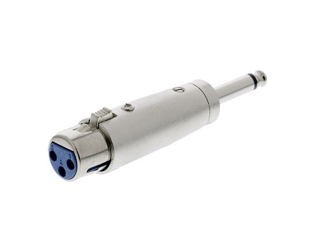Adapter priklj. XLR utic.-6.3mm mo. utik.XLR-3FJPM