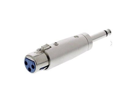 Adapter priklj. XLR utik. 6.3mm mo. utik. XLR-3MJPM