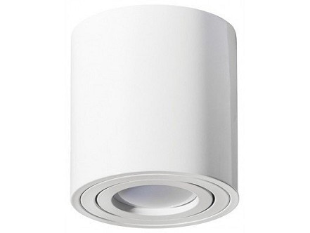 Plafonska lampa valjak okretni GU10 84mm bela IP20