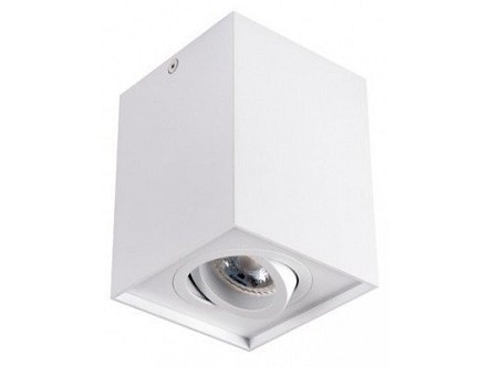 Plafonska lampa kocka okretni GU10 125mm bela IP20