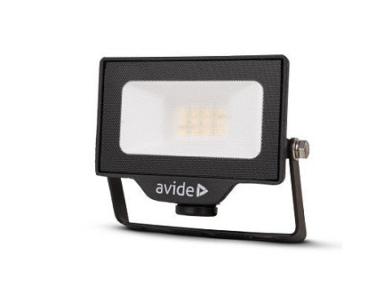 LED reflektor SMD 10W CW 6400K opc. senzor IP44 crna 1000lm