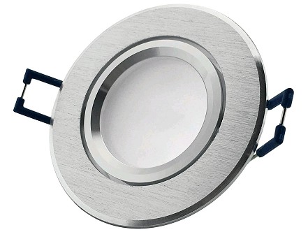 Rozetna GU10 okrugla siva od aluminijuma fiksna ugradna