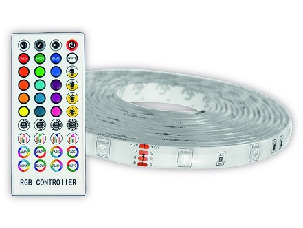 LED traka 12V 16W/m RGB 5m Music control + IR remote