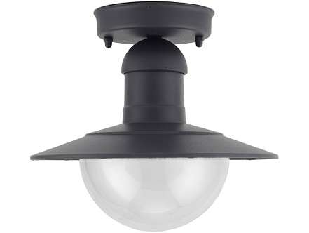 Fenjer plafonska Imperial 1xE27 IP44 Antracit