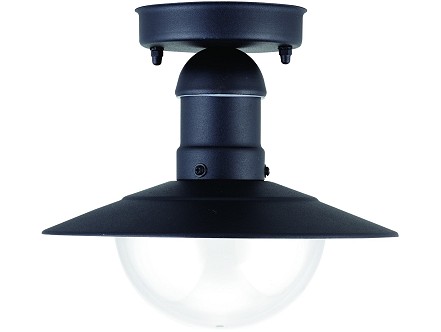 Fenjer plafonska Imperial 1xE27 IP44 Crna