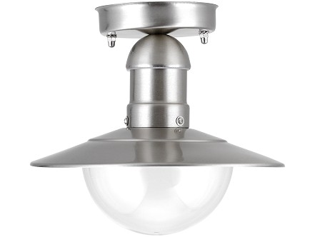 Fenjer plafonska Imperial 1xE27 IP44 Saten-Nikel