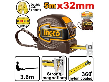 Ingco čelična merna traka 5m x 32mm