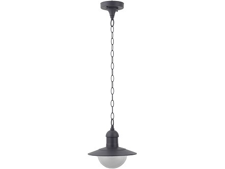 Fenjer visilica Imperial E27 IP44 antracit 240x830mm
