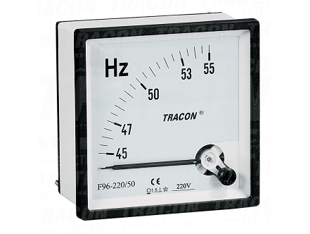 Frekvencmetar48×48mm. 230V / 45-65Hz