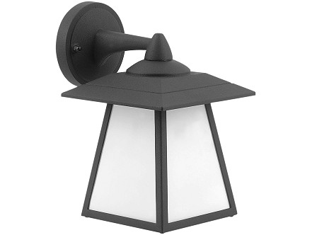 Fenjer zidna lampa Navarre 1xE27 IP44 crna