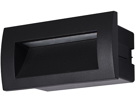 LED spoljna stepenisna lampa ugradna 3W WW IP54 14cm AVIDE