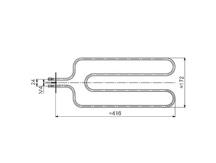 Grejac kaljeve peci Preporod1250W/230V