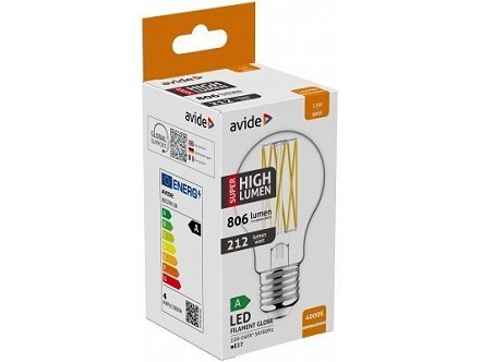 LED Filament lopta 3.8W E27 NW 4000K 806lm