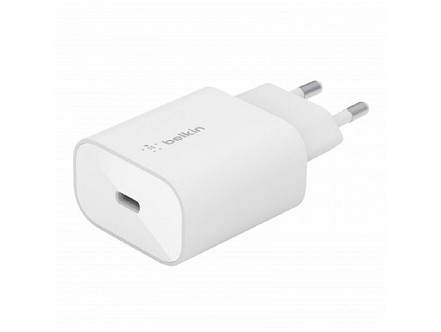 BELKIN KUĆNI PUNJAČ BOOST CHARGE 25W PD PPS BELI