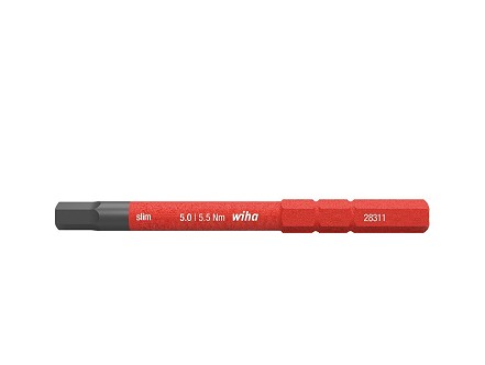 Slim Bit 2831 5.0x75mm hexa elektricarska crvena