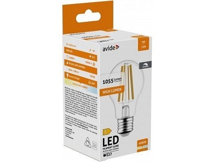 LED Filament lopta 9W E27 NW dimabilna 4000K 1055lm