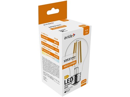 LED Filament lopta 8.5W E27 NW 4000K 1055lm