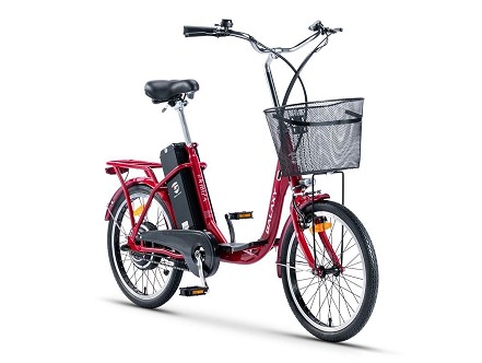 GALAXY ELEKTRIČNI BICIKL 20" IBIZA (250W 36V/10.4AH LITHIUM) CRVENA