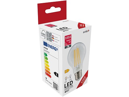 LED Filament lopta 9W E27 WW 2700K Dimm