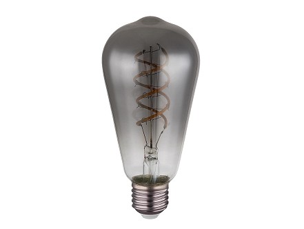 LED SIJALICA FILAMENT E27 ST64 6.5W 2000K DIMABILNA SMOKE GLOBO