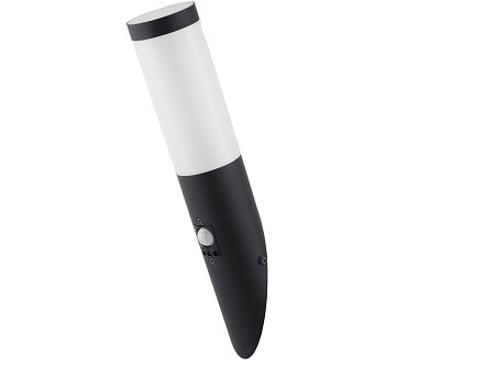 Spoljna zidna lampa Boca 1xE27 senzorom IP44 Crna