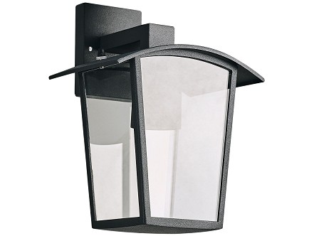 Fenjer zidna lampa Coronado 1xE27 IP44 Crna na dole